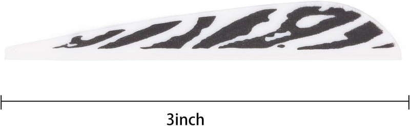 TY Archery 3 Inch Arrow Fletching Vanes Plastic Feather for DIY Archery Hunting Targeting Arrows(Pack of 50) - Image 2